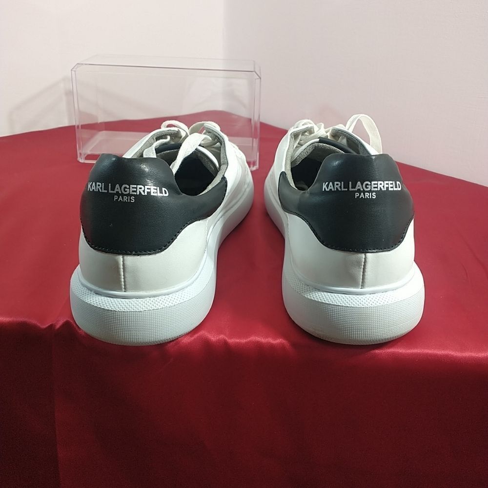 Karl Lagerfeld Mens SZ 13M Paris 3D Karl Head White/Black. - Picture 6 of 11